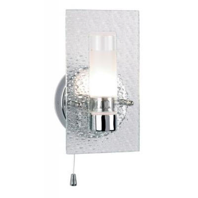 Endon - Enluce Torch Wall Light with Bubble Effect Glass - Chrome - EL-20034 Large Image