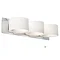 Endon - Fidelio Triple Chrome Wall Light Fitting with Opal Shade - EL-20060 Large Image