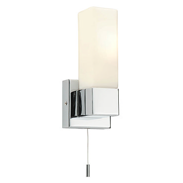Endon Square Wall Light with Pull Switch