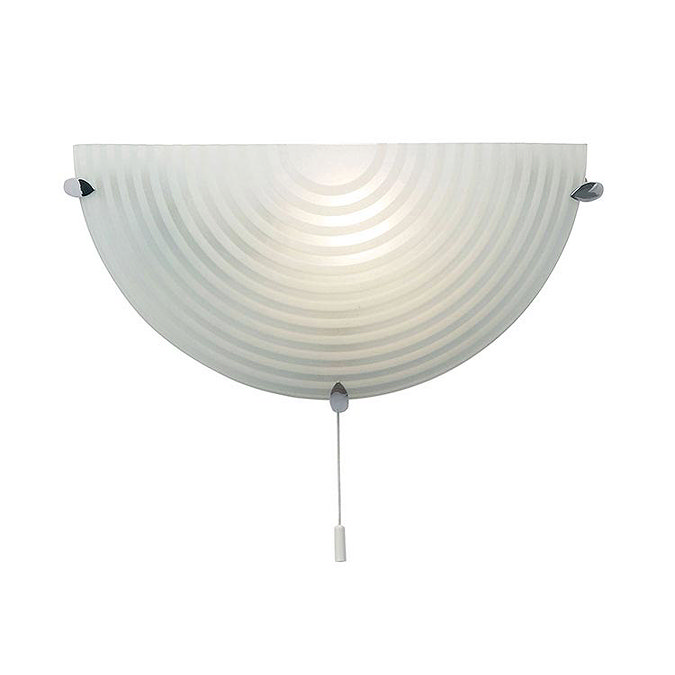 Endon - Roundel Wall Hung Acid Glass with Swirl Light Fitting - 633-WB Large Image