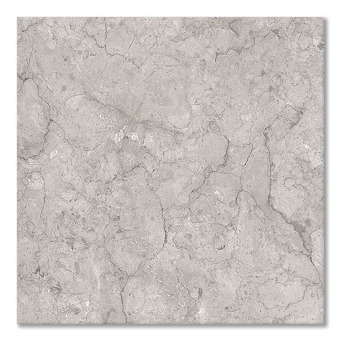Ennio Grey Stone Effect Wall & Floor Tiles - 600 x 600mm
