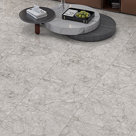 Ennio Grey Stone Effect Wall & Floor Tiles - 600 x 600mm