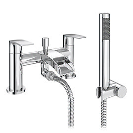 Enzo Waterfall Bath Shower Mixer Tap - Chrome