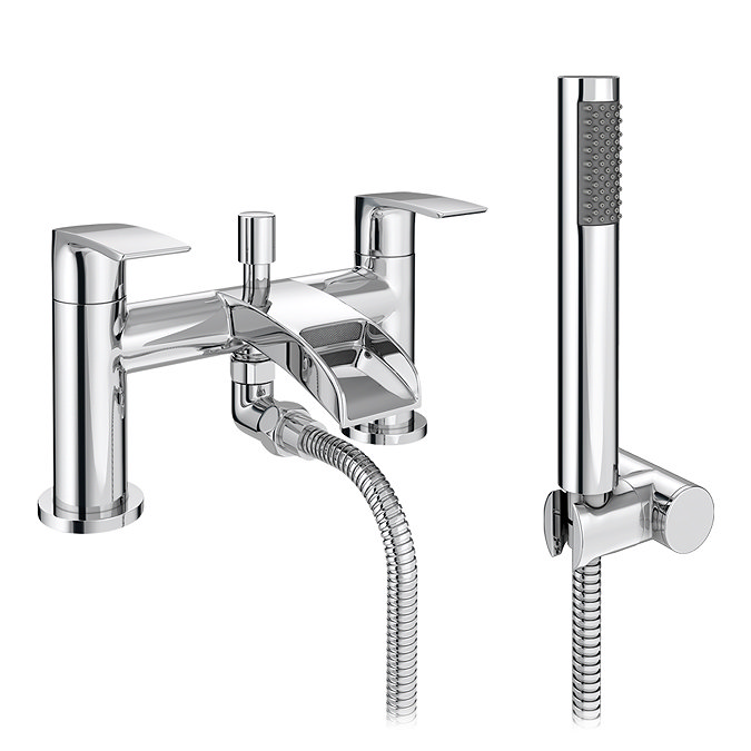 Enzo Waterfall Bath Shower Mixer Tap - Chrome