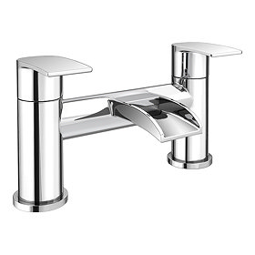 Enzo Waterfall Modern Bath Taps Large Image