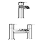 Enzo Waterfall Tap Package (Bath + Basin Tap)