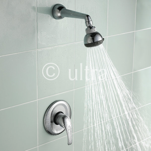 Ultra Eon Concealed Shower Valve w/ 3 Function Shower Head & Arm - Chrome Profile Large Image