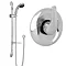 Ultra Eon Concealed Single Lever Shower Valve w/ Luxury Slider Rail kit Large Image