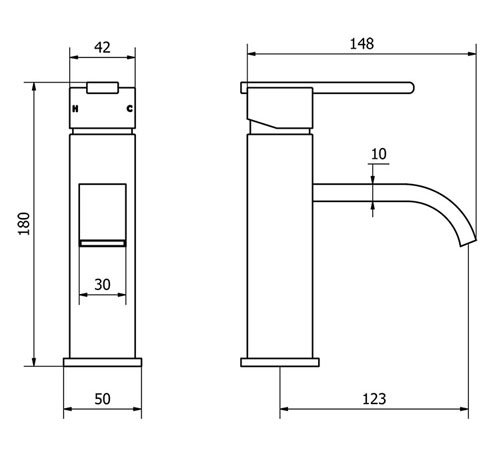 Epic Mono Basin Mixer Tap + Waste