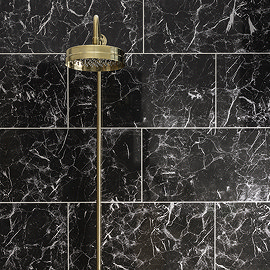 Erica Black Marble Effect Wall Tiles - 300 x 600mm
