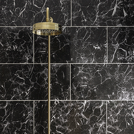 Erica Black Marble Effect Wall Tiles - 300 x 600mm