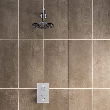 Eris Brown Concrete Effect Wall Tile - 250 x 500mm