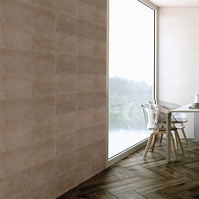 Eris Brown Porcelain Wall Tile - 250 x 500mm