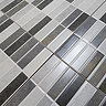 Eris Graphite Mosaic Wall Tile - 250 x 500mm