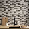 Eris Graphite Mosaic Wall Tile - 250 x 500mm