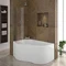 Estuary Corner Shower Bath - 1500mm with Screen + Panel  Feature Large Image