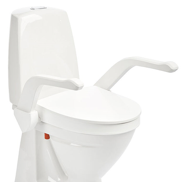 Etac MyLoo Raised Top Fixed 2cm Toilet Seat with Arm Rests 80301510