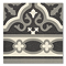 Etienne Black Border Patterned Wall and Floor Tiles - 200 x 200mm