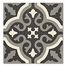 Etienne Black Patterned Wall and Floor Tiles - 200 x 200mm