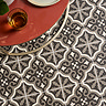 Etienne Black Patterned Wall and Floor Tiles - 200 x 200mm