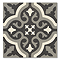 Etienne Black Patterned Wall and Floor Tiles - 200 x 200mm