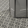 Etienne Black Patterned Wall and Floor Tiles - 200 x 200mm
