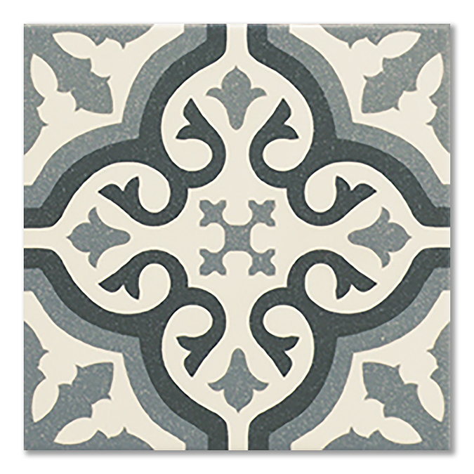 Etienne Blue Patterned Wall and Floor Tiles - 200 x 200mm