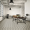 Etienne White Patterned Wall and Floor Tiles - 200 x 200mm