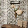 Etienne White Patterned Wall and Floor Tiles - 200 x 200mm