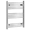 Etna Curved 11 Bar Heated Towel Rail 600 x 800mm - Chrome Large Image
