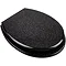 Euroshowers - Black Glitter Toilet Seat - 81870 Large Image