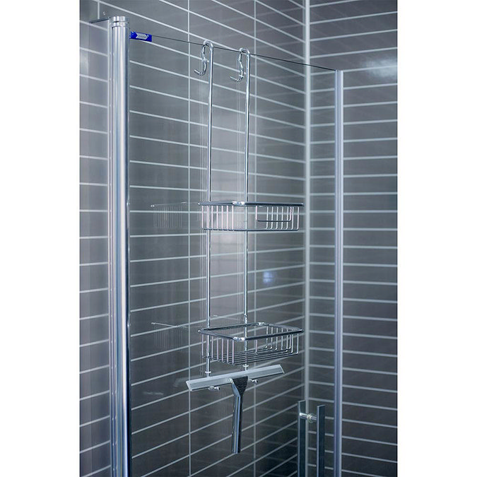 Euroshowers Chrome Shower Tidy with Squeegee  Profile Large Image