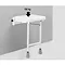 Euroshowers Fold Down Shower Stool - White - 34110 Large Image