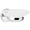 Euroshowers Frosted Glass Soap Dish - Chrome Large Image