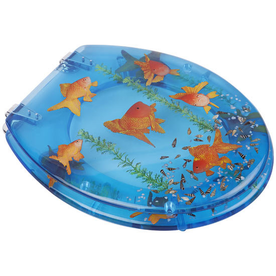 Euroshowers - Goldfish Bowl Resin Toilet Seat - 81126 Large Image