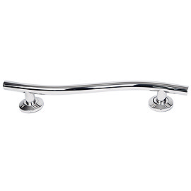 Euroshowers Luxury Contemporary Curved Grab Rail - Chrome - 3 Size Options Large Image