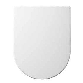 Euroshowers ONE Seat Short D-Shape Soft Close Toilet Seat - White - 88210 Large Image