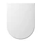 Euroshowers ONE Seat Short D-Shape Soft Close Toilet Seat - White - 88210 Large Image