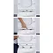 Euroshowers ONE Seat Smiley D-Shape Soft Close Toilet Seat - White Profile Large Image