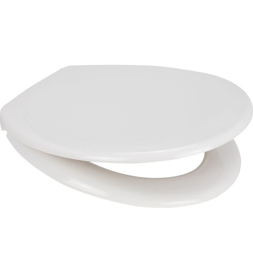 Euroshowers Pearl Anti-Bacterial Toilet Seat with Stainless Steel Hinges - 84210 Large Image