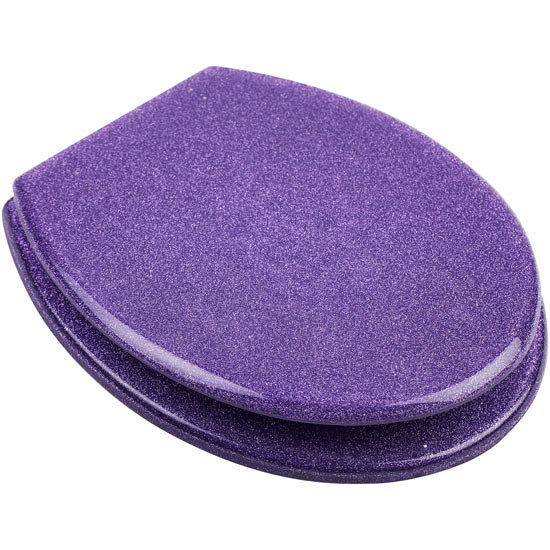 Euroshowers - Purple Glitter Toilet Seat - 81850 Large Image