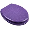 Euroshowers - Purple Glitter Toilet Seat - 81850 Large Image