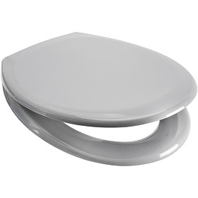 Euroshowers Rainbow Soft Close Toilet Seat - Light Grey - 84320 Large Image