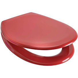 Euroshowers Rainbow Soft Close Toilet Seat - Red - 84480 Large Image
