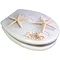 Euroshowers - MDF Starfish Design Toilet Seat w/ Chrome Bar Hinge - 80617 Large Image
