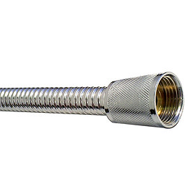 Euroshowers Super8 Shower Hose - 150cm - Chrome - 82320 Large Image