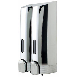 Euroshowers - Tall Double Liquid Dispenser - Chrome - 89890 Large Image
