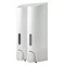 Euroshowers - Tall Double Liquid Dispenser - White - 89810 Large Image