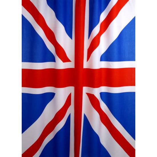 Euroshowers - Union Jack Weighted Shower Curtain 1800 x 1800mm - 67810 Large Image