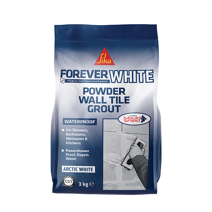Sika Everbuild Forever White Powder Wall Tile Grout - 3kg